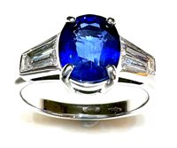 Anneau Sommer Femme Classici in Or blanc Zaffiro blu 2.67 Ct ZAF CT 2.67 DIA CT 0.66 - ZAF CT 2.67 DIA CT 0.66